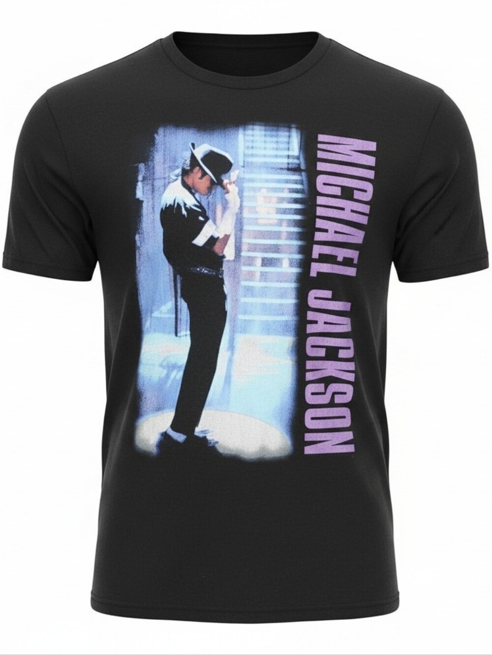 Michael Jackson Black Men's Graphic Tee - Icon Pose, Size Large, New
